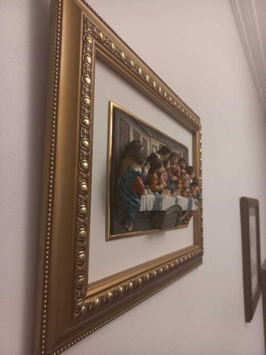 Quadro 3D "A Última Ceia"