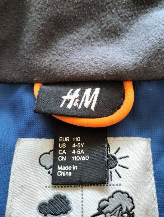 Kurtka H&M 110 przeciwdeszczowa