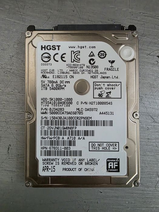 Discos HDD Sata 250GB 320GB 1TB