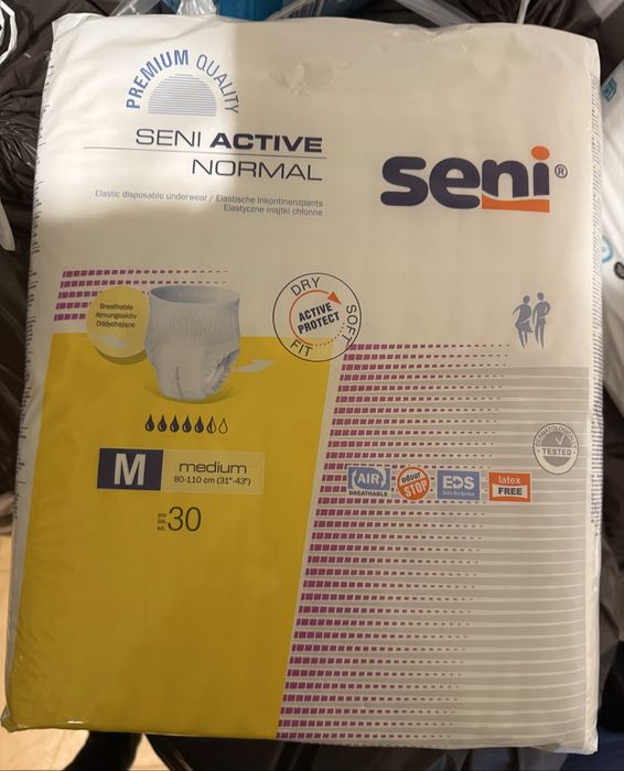 Pieluchomajtki Seni dla doroslych rozmiar M, 6 paczek