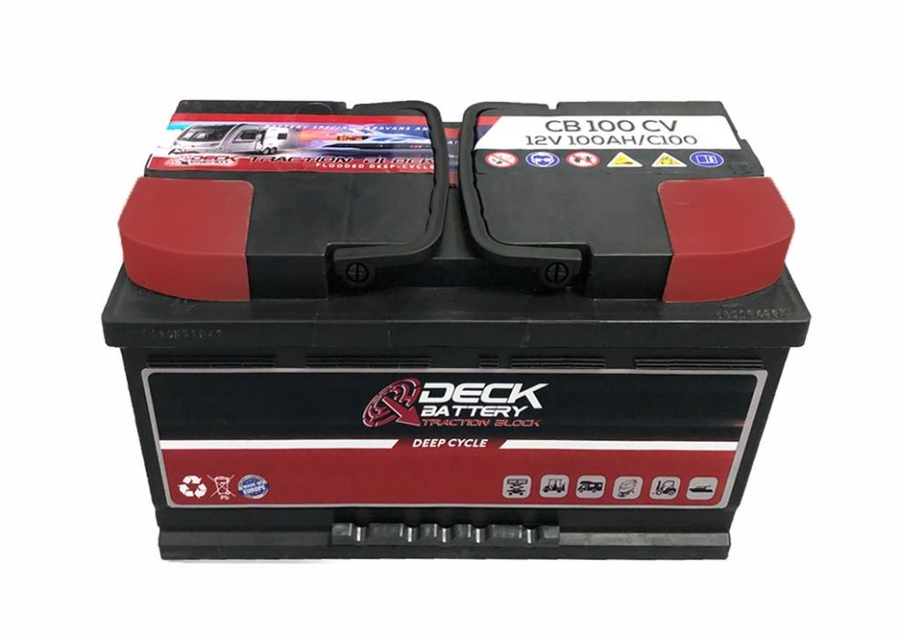 Bateria Desc. Lenta Autocaravanas, Barcos, 100Ah, Novas(PORTES GRATIS)