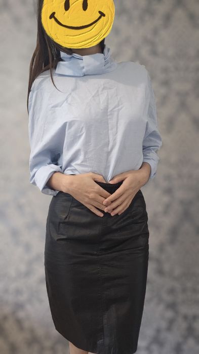 Niebieska elegancka koszula