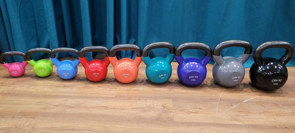 Kettle zestaw do 32 kg NOWE Siłownia Dzwony Kettlebells