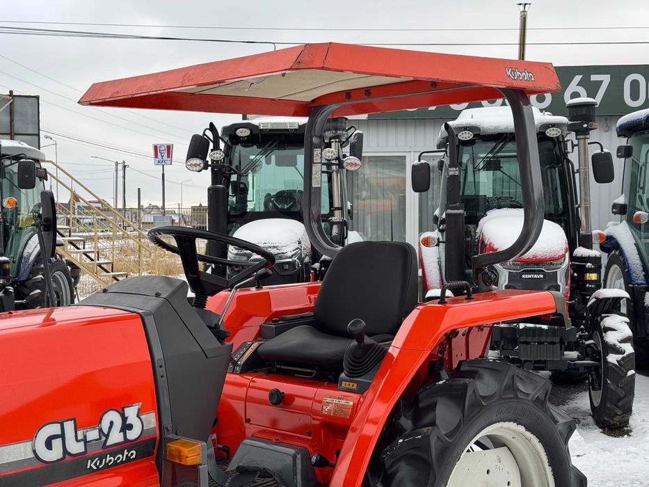 Японський трактор/мінітрактор KUBOTA GL23!+Дашок! РЕВЕРС! 4х4!+ ФРЕЗА