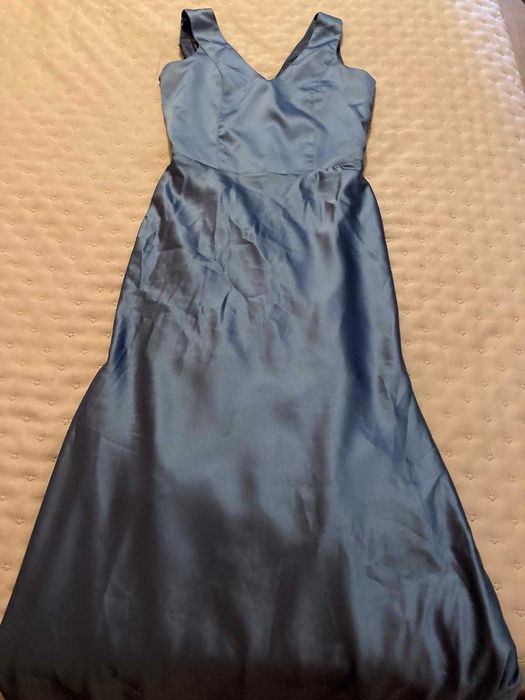 Vestido azul sereia