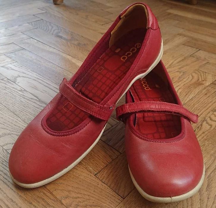 Buty baleriny czółenka damskie ECCO skóra naturalna rozmiar 42