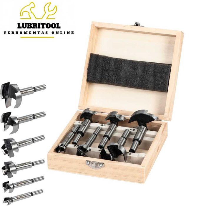 Jogo 6 Fresas para Madeira 15~50mm 0006.059 | NOVOS