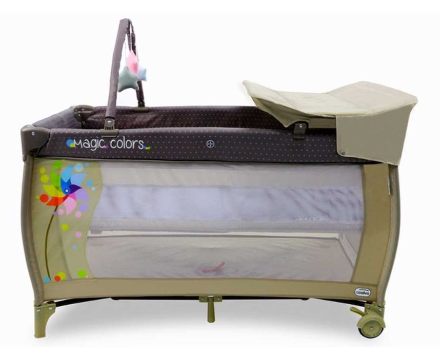 Cama de viagem possibilidade 2 andares de colchão