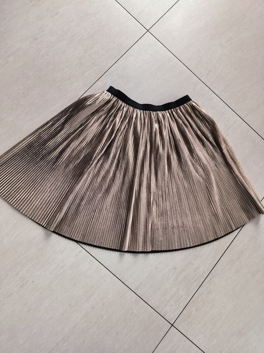 Spódniczka/spódnica plisowana złota rozm. 146/152