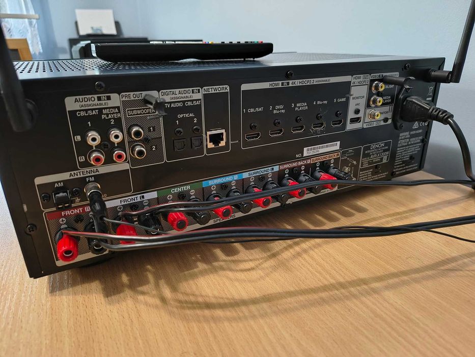 Amplituner DENON AVR-X1300W 7.2 WiFi BT 4K HDMI ARC USB Pilot  D ATMOS