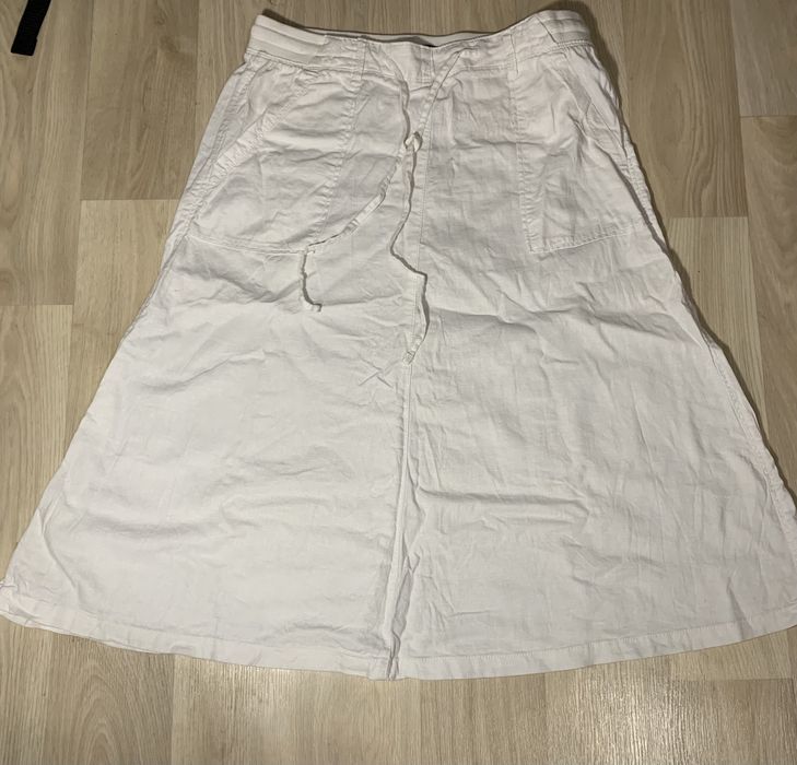 довга біла юбка від m&s