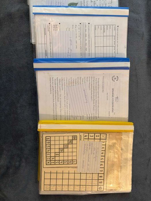 Archiwalne materiały nauczania lata 90/2000 Karty pracy, sprawdziany, metodyka