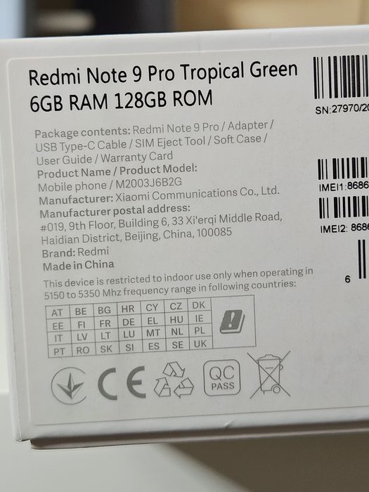 Redmi Note 9 Pro 128GB dual sim