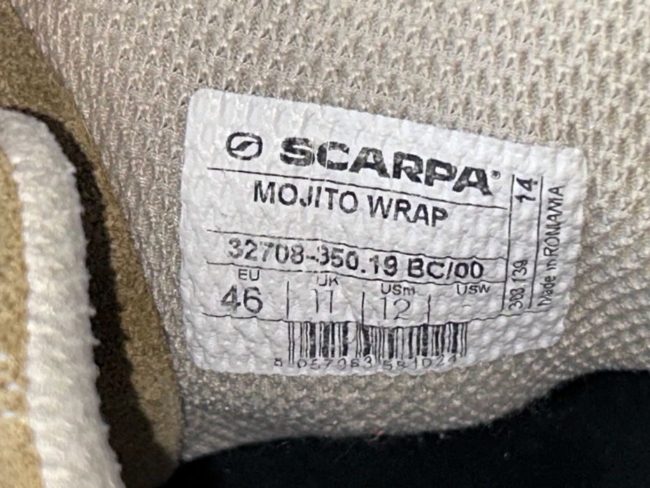 Туристичні кросівки Scarpa Mojito Wrap 46 (29,5 см) Оригінал Стан відмінний!