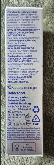 NIVEA Q10 Przeciwzmarszczkowy Ekspert Podwójnie aktywne serum