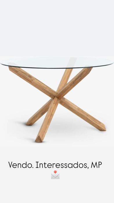 Mesa Vidro Jysk como nova