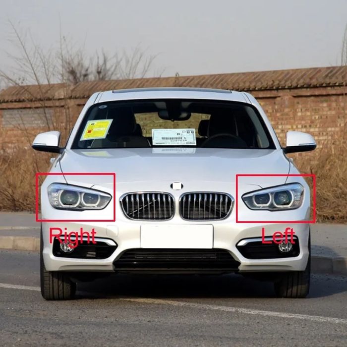 Vidro capa lente farol ótica bmw serie 1 F20 F21 LCI