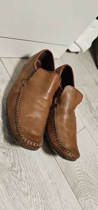 Skórzane męskie mokasyny Clarks rozmiar 41,5 wkładka 26,5cm