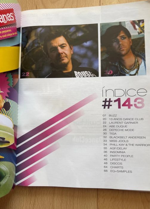 Revista “Dance Club” com Depeche Mode na capa
