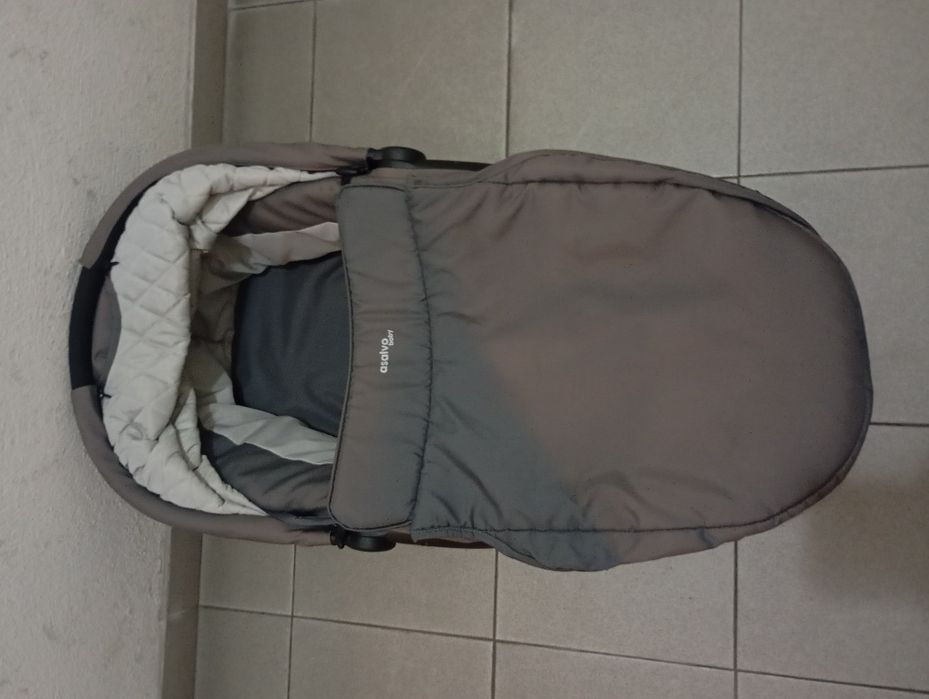 Alcofa Asalvo Baby Cinza – Excelente Estado