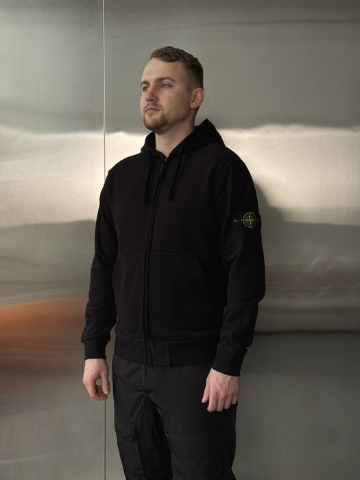 Кофта Stone Island | Зипка Стон Айленд | На молнии Мужская Темная