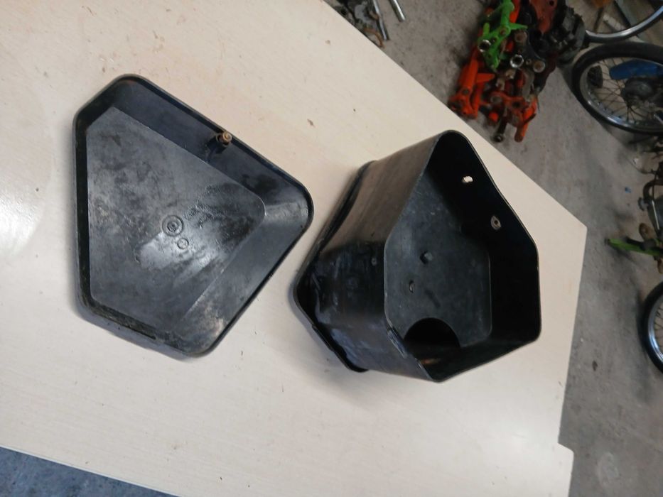 Schowek puszka boczki Romet 200 205 lagi błotnik widelec wahacz siedze