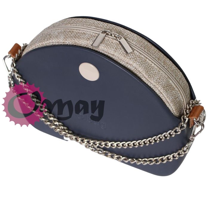 Naturalny organizer do OBAG MOON LIGHT beż hummus 2 kieszenie OMAY