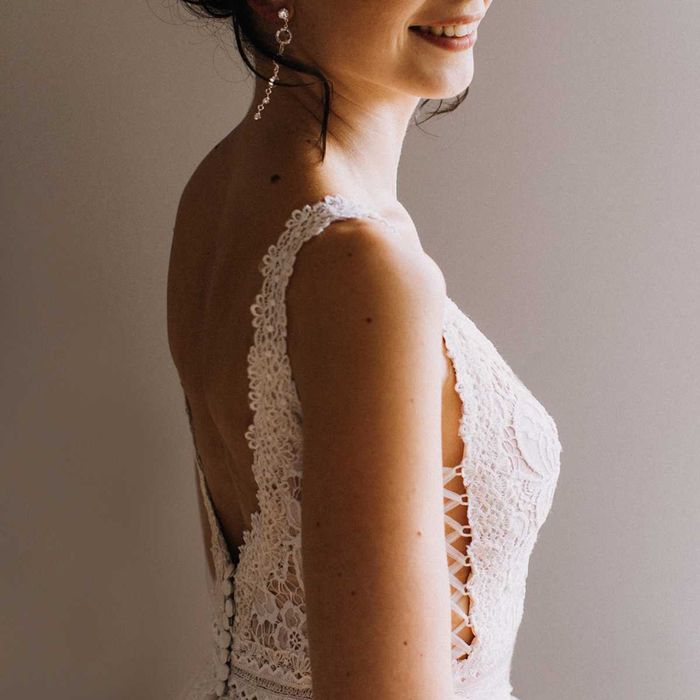 Suknia ślubna boho, rozmiar 34-36