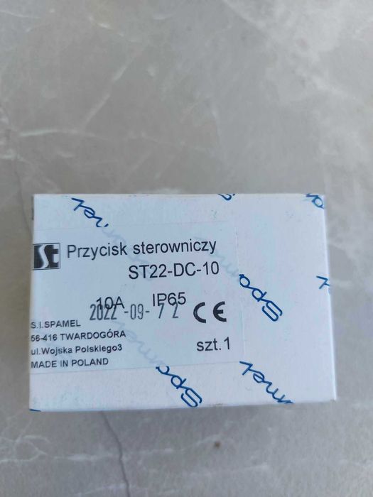 Komplet Przycisk grzybkowy 1Z 22mm czerwony ST22‑DC‑10