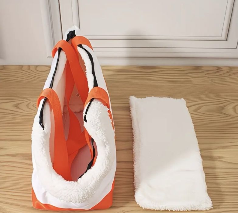 Тепла зимова сумка переноска для домашніх тварин