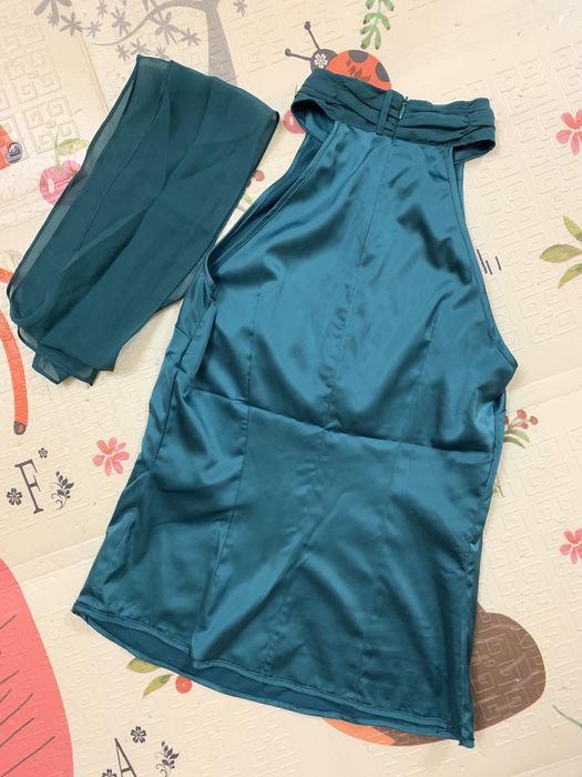 Блуза жіноча S 44 розмір, смарагдова, майже нова