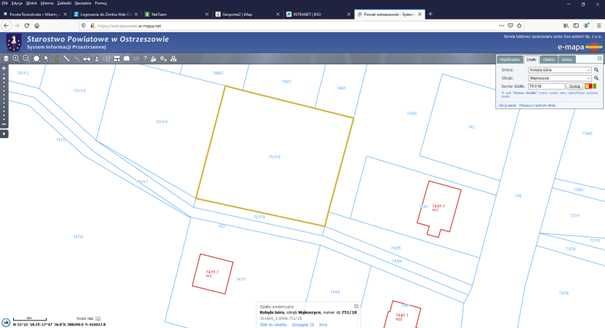 działka budowlana Mąkoszyce 1.481 m2