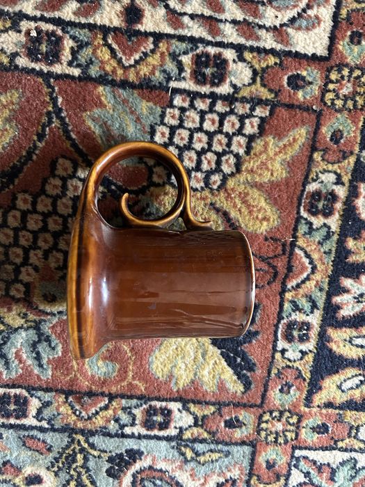 Świecznik / kaganek PRL Porcelit Pruszków — lata 70. vintage