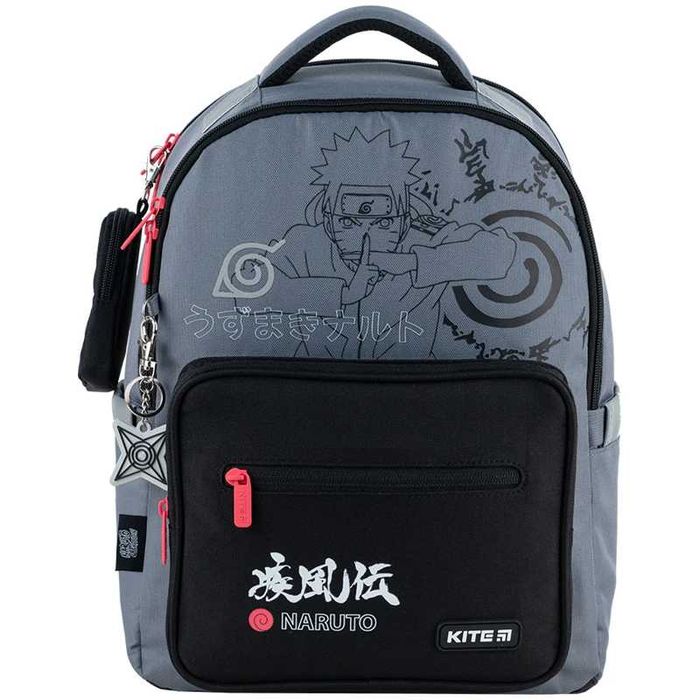 Шкільний набір Kite Naruto 5в1, рюкзак, пенал, сумка, ланчбокс, пляшка