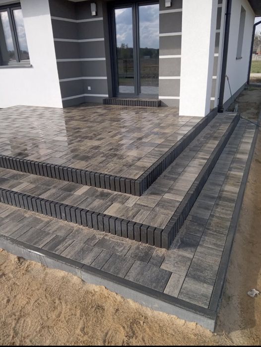 układanie kostki, usługi budowlane, Brukarstwo, Fundamenty, ogrodzenia