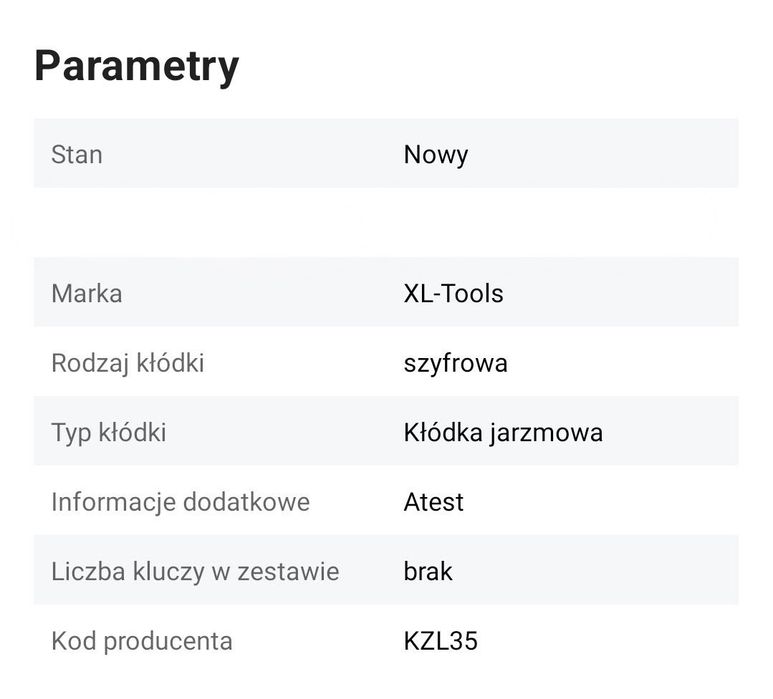 Kłódka na szyfr 35mm z przyciskami