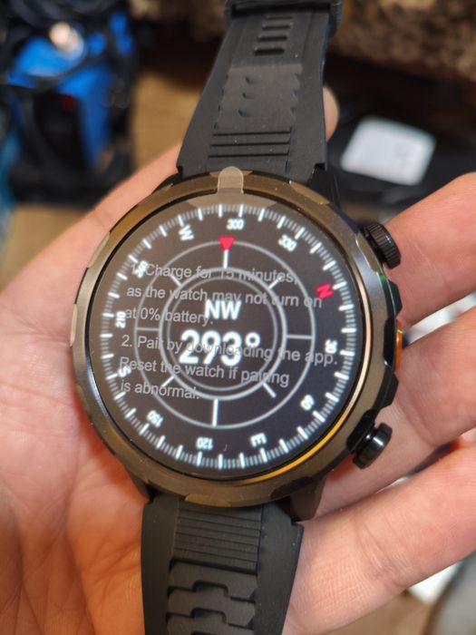 Тактические смарт часы 1400mAh,GPS, NFC, Compass, Amoled.