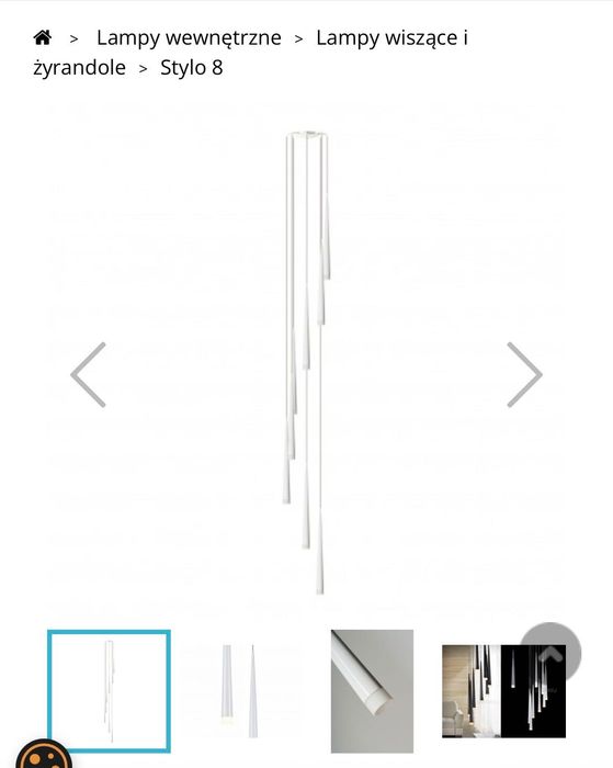 Nowa Lampa sufitowa Azzardo 8 biała