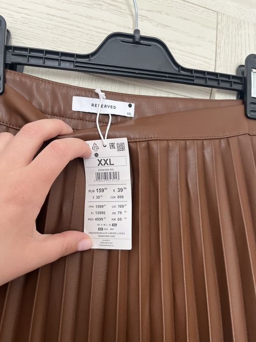 XXL Нова шкіряна спідниця великого розміру спідниця