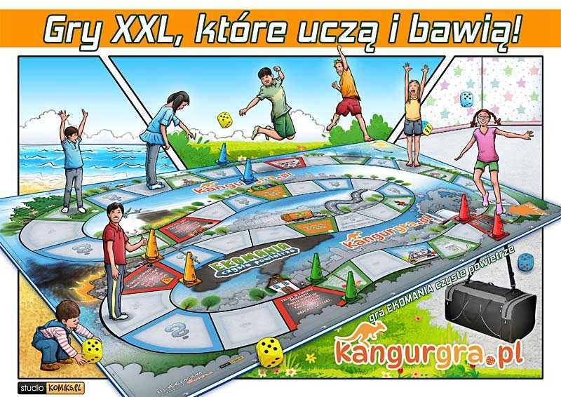 EKOMANIA czyste powietrze GRA XXL dla DZIECI 4,2 x 3 m