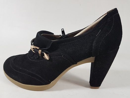 PIER ONE botki damskie czarne 100 % SKÓRA ROZ 41