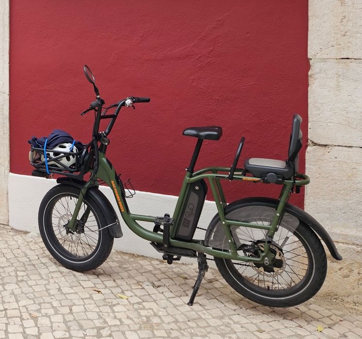 Bicicleta de carga eléctrica RadRunner c/ acessórios originais