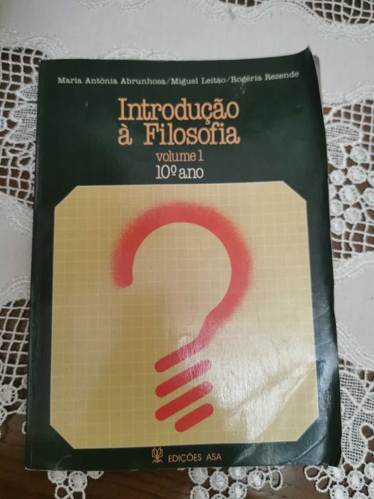 Manual escolar "Introdução à Filosofia" Vol. 1  - 10ºano