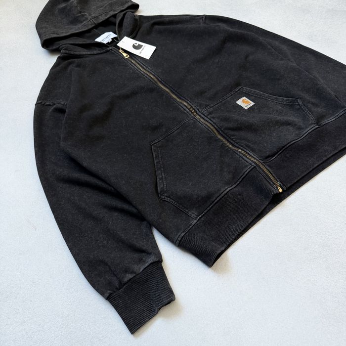 Зип худи Carhartt WIP Hooded Graphite Кофта Кархарт Графит Оверсайз