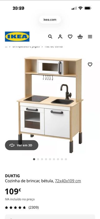 Cozinha de brinquedo ikea