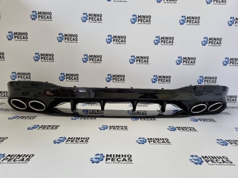 Difusor Traseiro Mercedes CLA (W118) Look CLA35 (Ponteiras Cromadas)