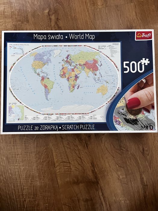 Puzzle mapy swiata