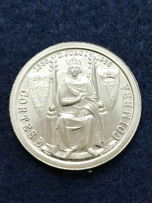 25 Escudos 1985 - D. João I (Cortes de Coimbra) – Soberba