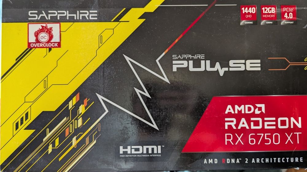 Sapphire Pulse AMD RX 6750 XT 12GB