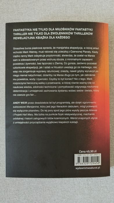Marsjanin – Andy Weir | NOWA |